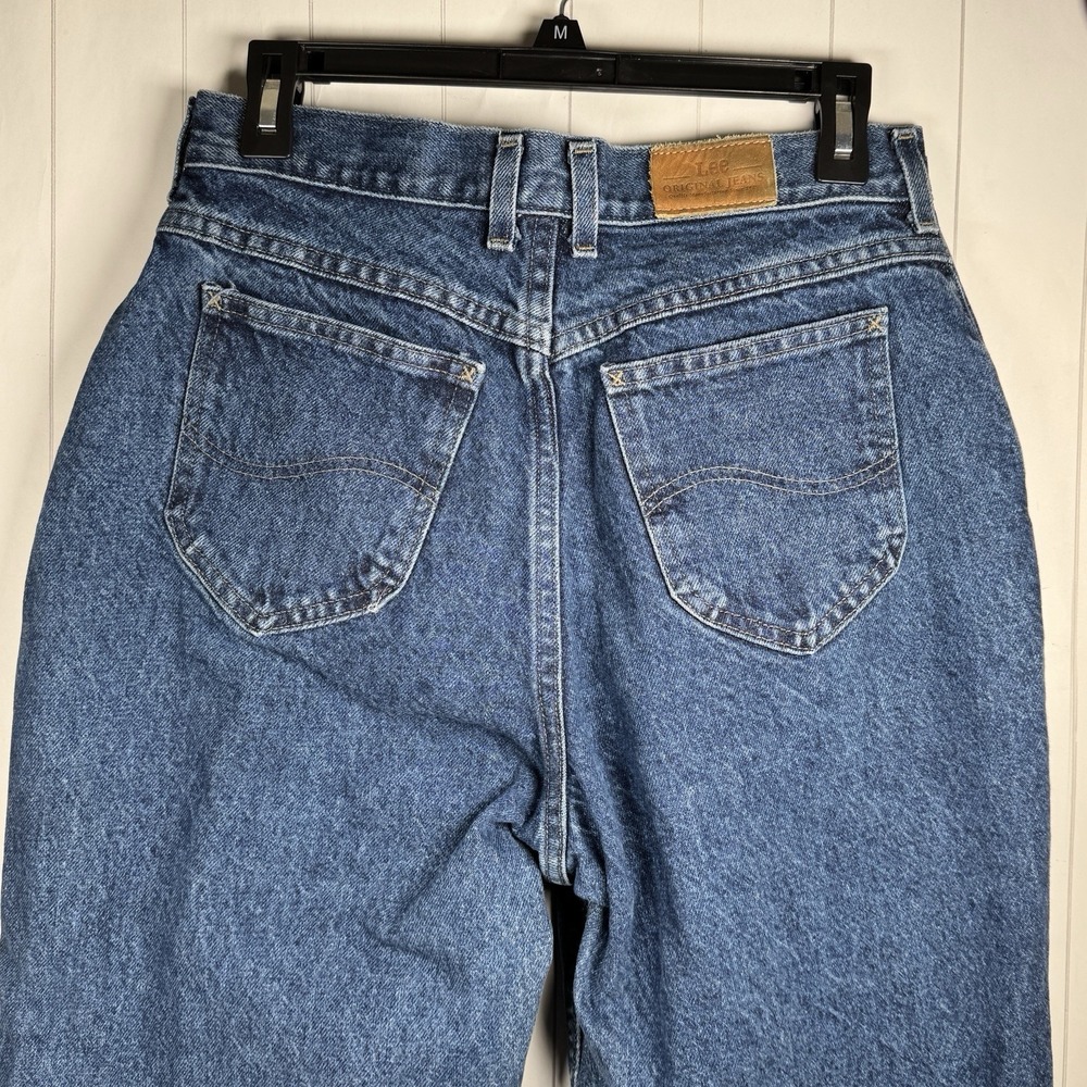 VTG Lee 100% Cotton Denim Tapered Leg Jeans Western Cowgirl Rodeo Concert 10M